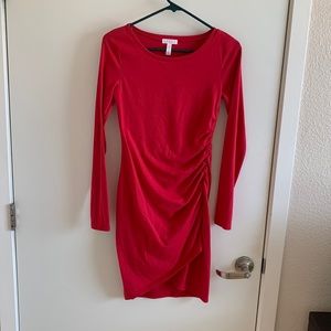 Leith Red Cotton Dress